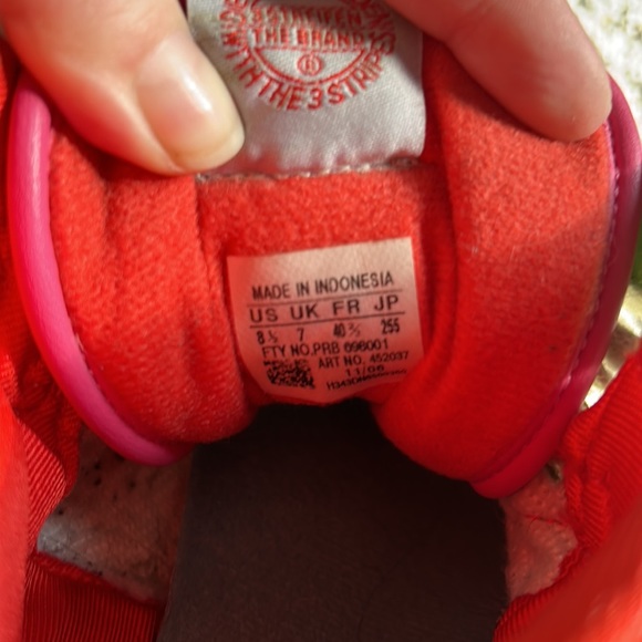 Adidas multi color 80s high top sneakers sz 8.5 - Picture 5 of 5